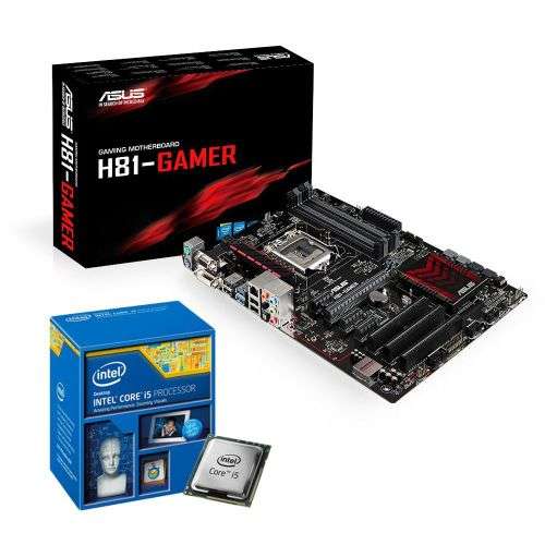 H81-GAMER GAMING MOTHERBOARD + INTEL CORE i5-4570