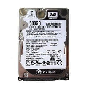 WESTERN DIGITAL BLACK WD5000LPX 500GB HARD DISK DRIVE 2.5''