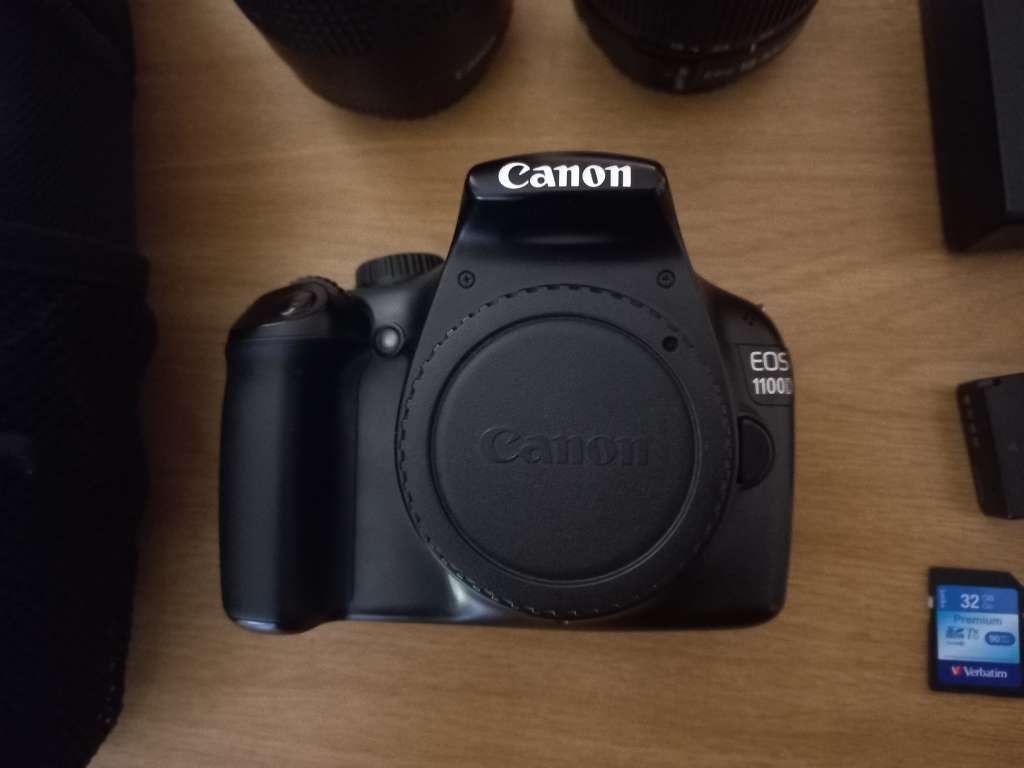 Canon 1100D DSLR Camera + 75-300mm Canon Lens+ 18-55mm Canon Lens