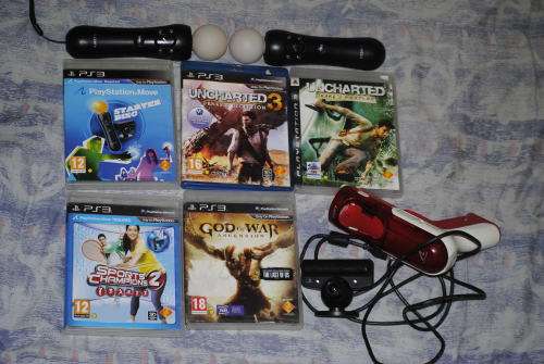##FREE SHIPPING## PS3 SLIM 320 GB (JAILBROKEN) WITH 22 GAMES AND ACCESSORIES