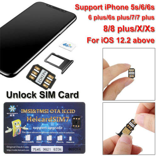 HEICARD UNLOCK Chip for iPhone 6-12 Unlocking Sim Card ICCID IOS 13.5-14.4