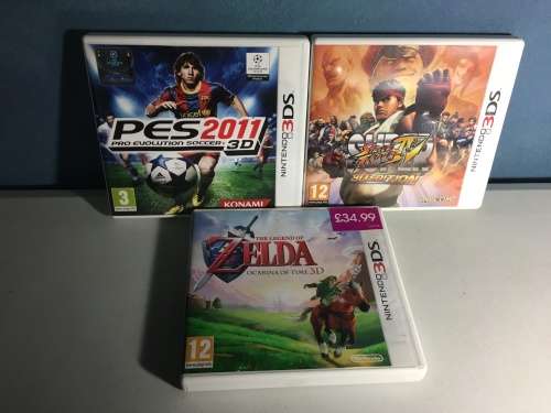 NINTENDO 3DS + 3 ORIGINAL GAMES