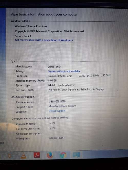 ASUS ULV50V Laptop. Immaculate condition!!!