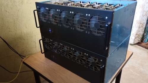 9 Card mining rig enclosures