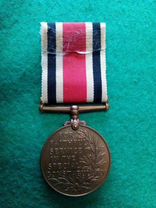 SPECIAL CONSTABULARY MEDAL .. FULL SIZE .. NAMED