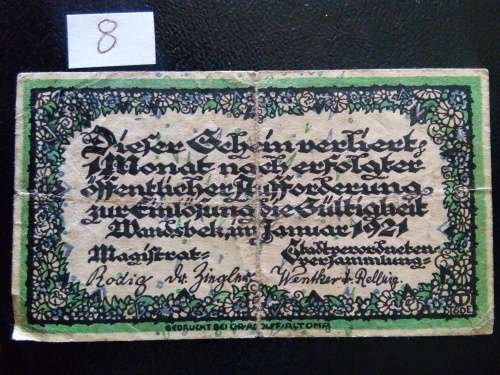 GERMANY .. NOTGELD ..  50 PFENNIG.. 1921