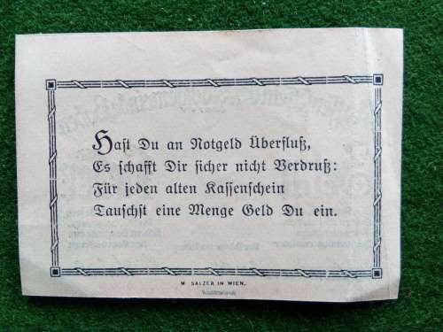 GERMANY .. NOTGELD ..  1920 ... 10 HELLER .. BADEN.