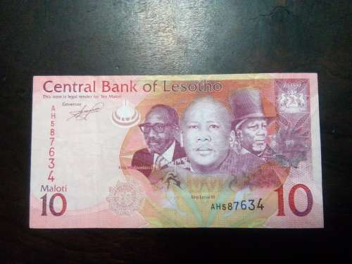 LESOTHO ..10 MALOTI 2010 .... GOOD CIRCULATED