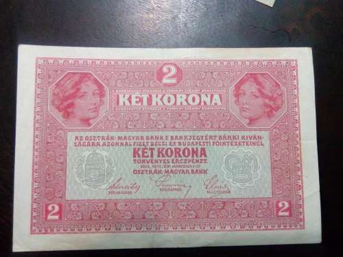 AUSTRIA / HUNGARY 2 KRONEN 1917 .. GOOD CIRCULATED