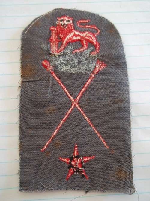 SADF - SA NAVY PAINTER SIGNWRITER TRADE BADGE - SEAGOING UNIFORM (DISCONTINUED 1970's)