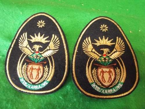 SADF - WO 1 (STAR) STEPOUT DRESS RANK PAIR - LUREX