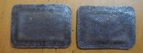 SADF - CPL COLLAR RANK PAIR - IRON ON UNUSED