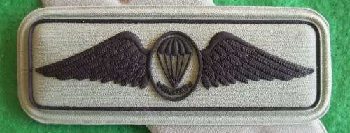 SOUTH AFRICA - FREEFALL INSTRUCTOR WING - RUBBERISED - PINS INTACT - NEW