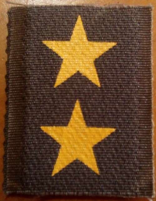 UNUSED - SADF LT BREAST RANK BADGE FOR NUTRIA OVERALLS - ON VELCRO