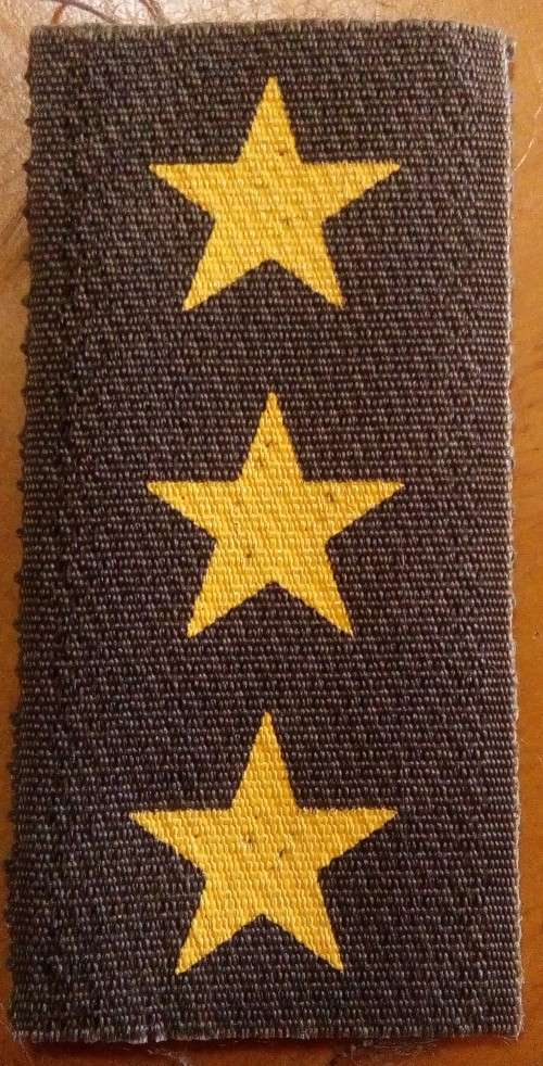 UNUSED - SADF CAPT BREAST RANK BADGE FOR NUTRIA OVERALLS - ON VELCRO