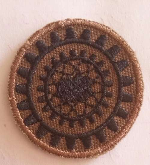 SADF - NUTRIA MOTORCYCLE INSTRUCTOR BREAST BADGE - BROWNS AND FIRST CAMO DRESS