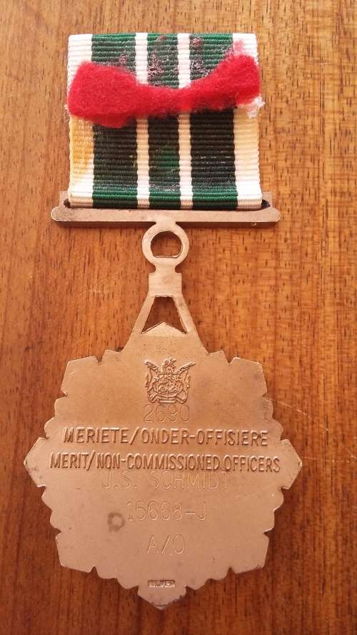 SOUTH AFRICA PRISONS MERIT MEDAL TO NCOs (SILVER) - NAMED