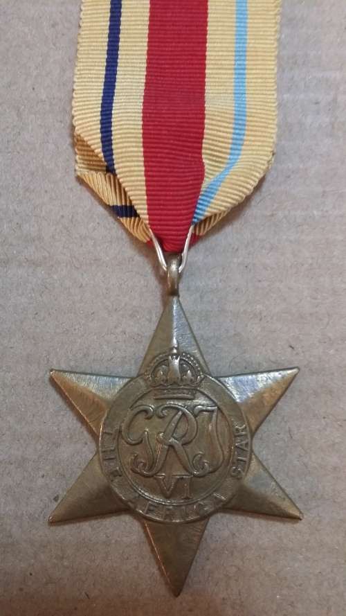 WW2 AFRICA STAR - FULL SIZE - 15004P.F. GERBER