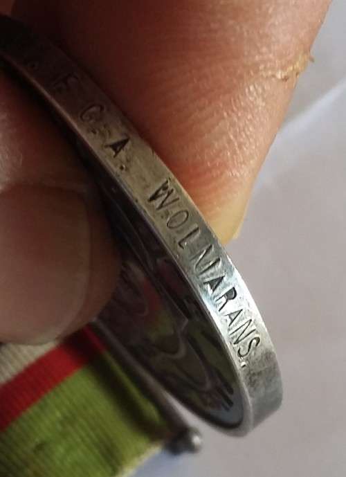 ANGO BOER WAR MEDAL ( ABO ) - BURG. F.G.A. WOLMARANS - UNRESEARCHED