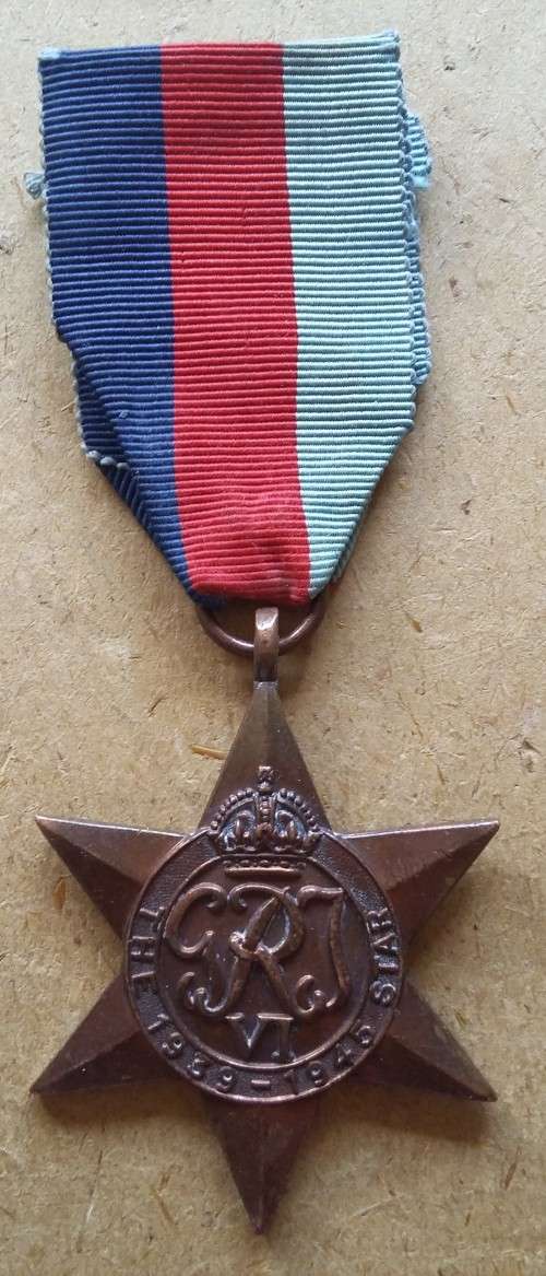 WW2 1939 / 45 STAR - FULL SIZE - N25327 E. MANYE