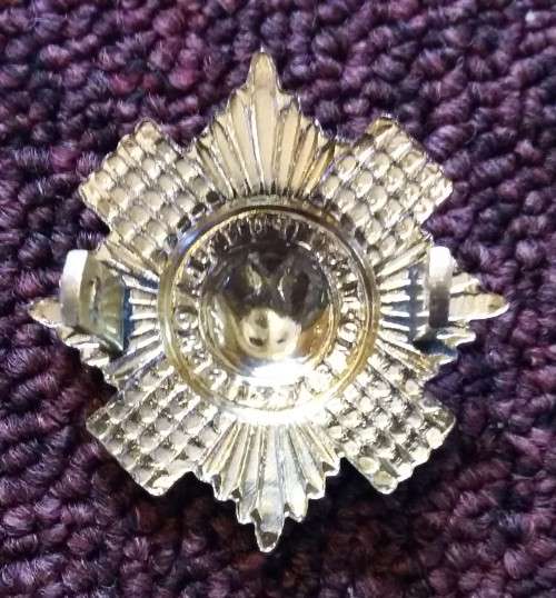 SCOTLAND - SCOTTISH GUARD ANODISED BERET BADGE (CURRENT) - LUGS INTACT