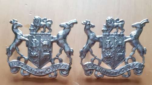 SADF - WO2 RANK BADGE PAIR - PINS INTACT