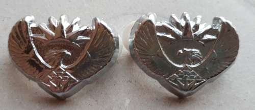 SADF / SANDF - ARMY MAJOR RANK PIPS PAIR - FULL SIZE -- PINS INTACT