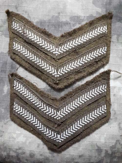 SADF -- NUTRIA CORPORAL RANK  CHEVRON PAIR  - USED