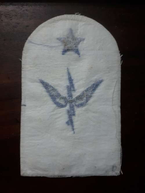 SA NAVY SUMMER DRESS MUSTERING PATCH (LARGE) - TELECOMS OPERATOR (RADIO)