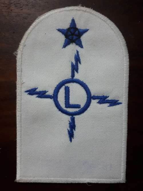 SA NAVY SUMMER DRESS MUSTERING PATCH (LARGE) - ELECTRICAL FITTER