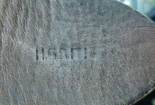 1916 WW1 ERA - 50 ROUND MILITARY LEATHER AMMUNITION BELT (BANDOLIER)