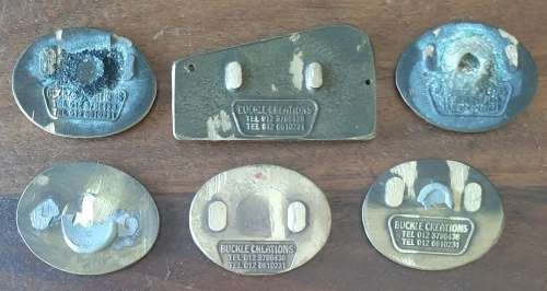 LOT OF 6 x SOUTH AFRICAN BIKER RALLY PIN BADGES - ## NO PINS ##