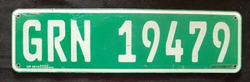 OLD NAMIBIA POLICE  VEHICLE NUMBER PLATE ?? (PERSPEX)