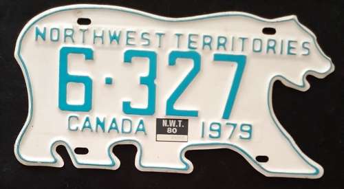 ORIGINAL CANADA VEHICLE NUMBER PLATE.(METAL)
