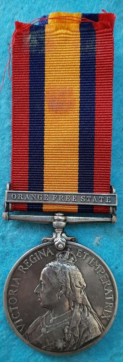 QUEEN`S SOUTH AFRICA MEDAL (QSA) 1 BAR (OFS) TO 88 CIVILLIAN WHEELER E. WASSUNG A.S.C