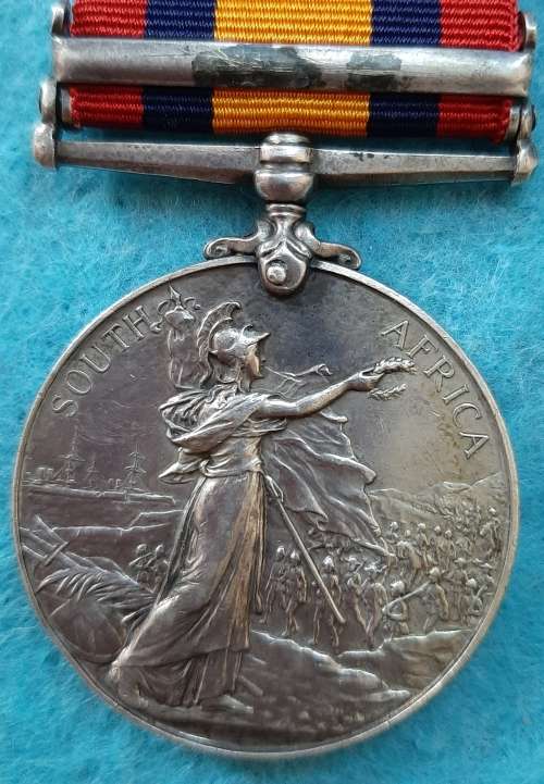 QUEEN`S SOUTH AFRICA MEDAL (QSA) 1 BAR (OFS) TO 88 CIVILLIAN WHEELER E. WASSUNG A.S.C