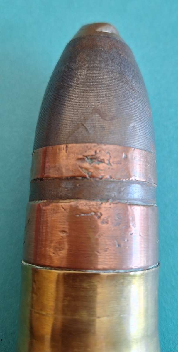 BOER WAR ERA 40 MM POM POM SHELL - TOTALLY INERT / FFE