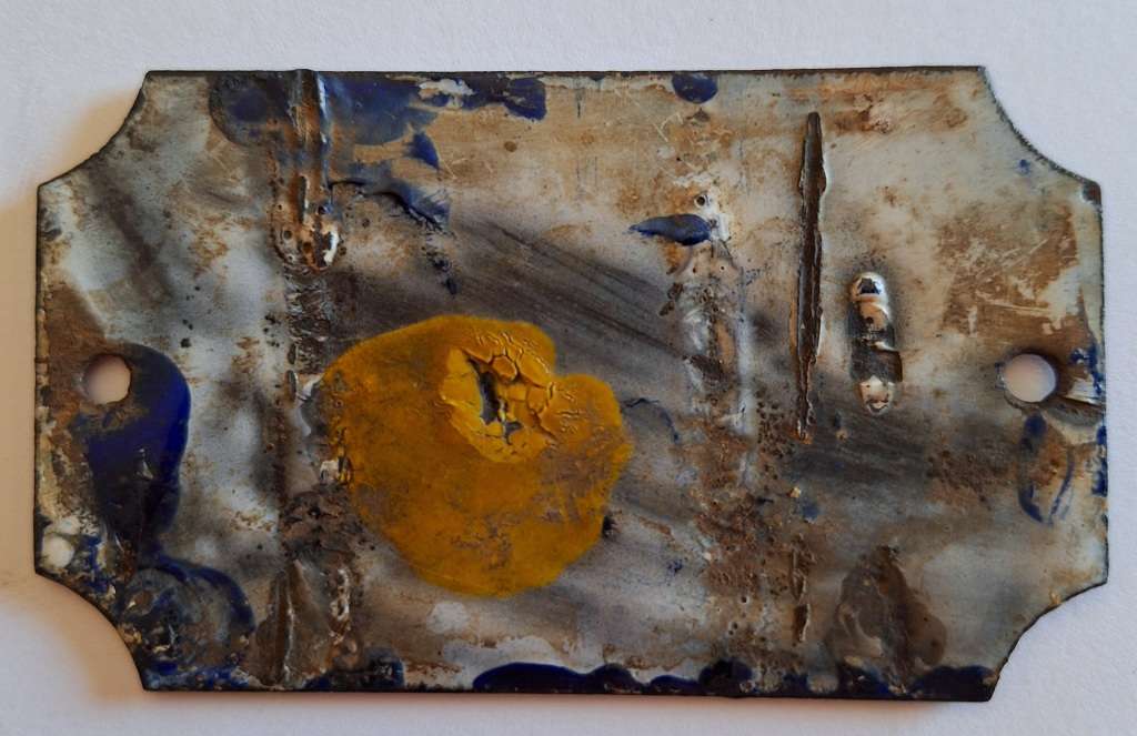 BOER WAR ERA - KIMBERLEY VEHICLE PLATE (ENAMEL) 55 X 95 MM