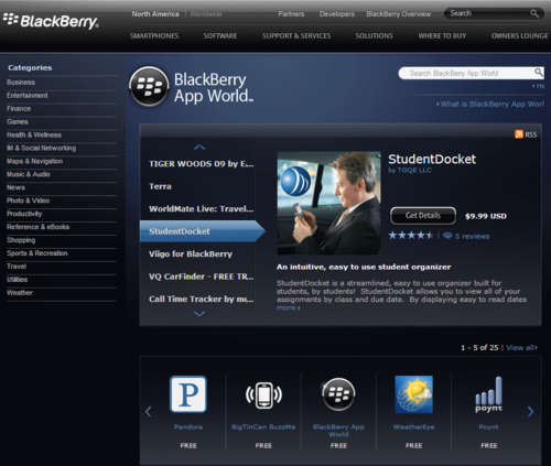 Download free apps from BlackBerry App World from any country