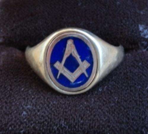 9CT Gold Masonic Ring