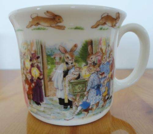 Royal Doulton Bunnykins Mug With Christening Scene