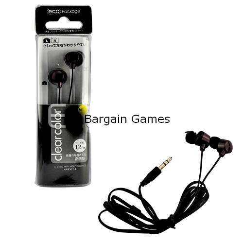 Stereo Earphones *BLACK* ( BRAND NEW) IN STOCK!