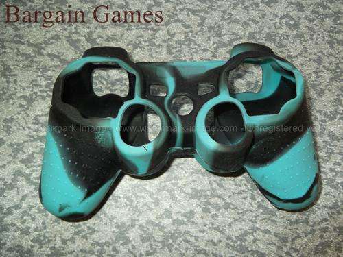 Silicon Skin *BLUE & BLACK CAMO * for PS3  Controller (BRAND NEW)