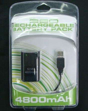 XBOX 360 Rechargeable Battery Pack Kit * Black* (BRAND NEW) IN STOCK!