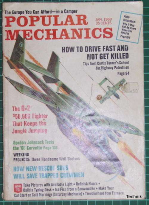 1968, January - POPULAR MECHANICS - in good condition