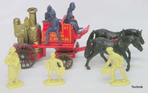 LLedo Days Gone Model - Horse Drawn CHICAGO Fire Engine