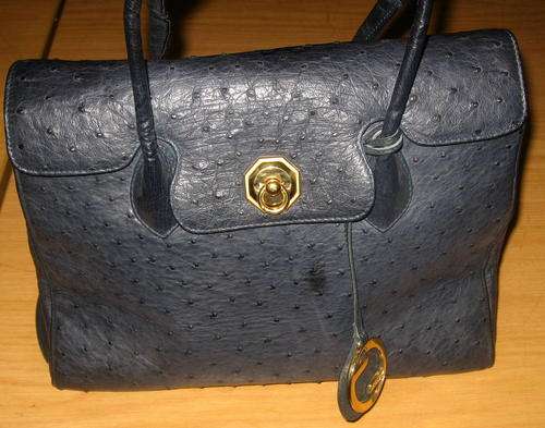 Ostrich Skin Ladies Handbag