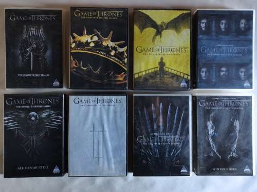DVD Lot 1 - Game of Thrones Season 1 to 8