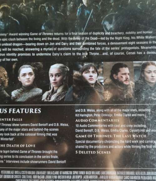 DVD Lot 1 - Game of Thrones Season 1 to 8