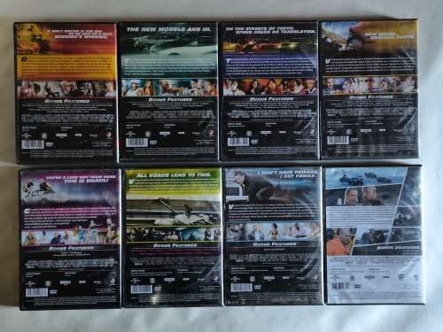 DVD Lot 4 - Fast and Furious 8 Movie set